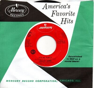Lesley Gore:It's my party/Danny:US Mercury:Re-issue