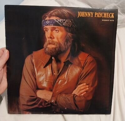 Johnny Paycheck Biggest Hits 12" Vinyl LP 1982 Original
