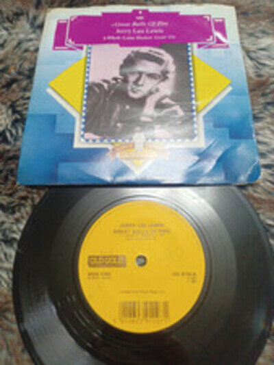 Jerry Lee Lewis Great Balls of Fire UK 7" OG 9110 Whole Lotta Shakin Goin' On