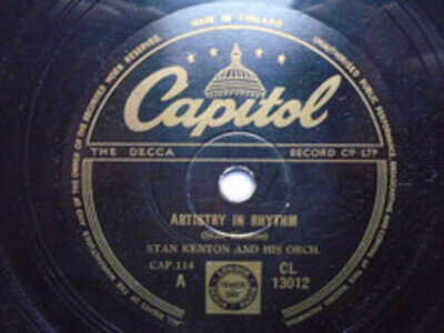 Stan Kenton Artistry In Rhythm 78 Capitol CL13012 EX 1950s Artistry In Rhythm/Ar