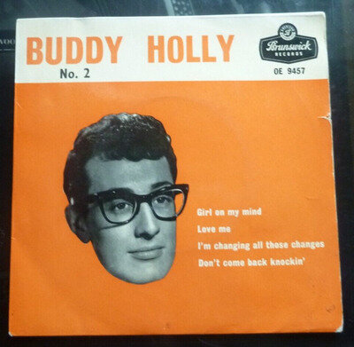 BUDDY HOLLY UK 7" EP "Buddy Holly No. 2" Brunswick round centre, VG OE 9457