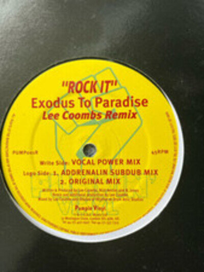 Exodus To Paradise-Rock It - Lee Combs Remix 12"
