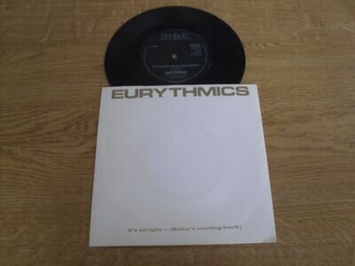 EURYTHMICS ANNIE LENNOX 7" SINGLE P/S * IT'S ALRIGHT (Baby's Coming Back) *