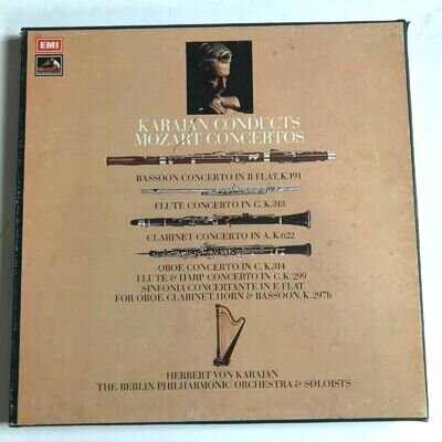 Mozart Concertos - Herbert von Karajan EMI HMV 3 LP Box Set