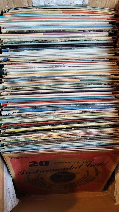 12" vinyl records mixture of music classical, pop, rock, country, western