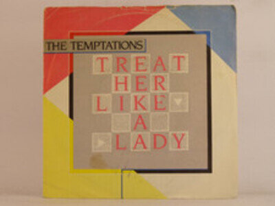 THE TEMPTATIONS TREAT HER LIKE A LADY (106) 2 Track 7" Single Picture Sleeve MOT
