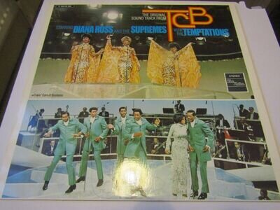 TCB, SUPREMES & TEMPTATIONS, 1968 TAMLA-MOTOWN, SOUNDTRACK,SOUL, EX, SLEEVE, EX+