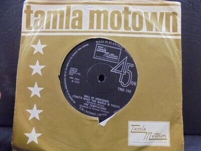 THE TEMPTATIONS " BALL OF CONFUSION " Or. UK TAMLA MOTOWN EX+COND. IN Or.SL.