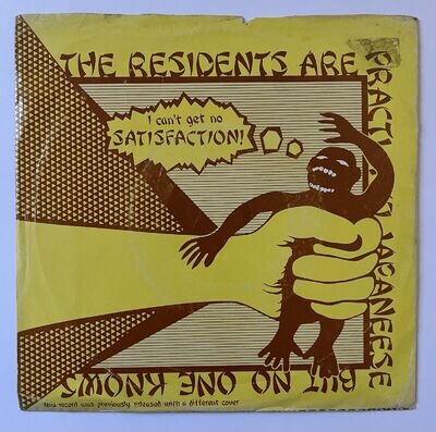 The Residents - Satisfaction - Yellow Reissue 7" Vinyl Record - VG+/VG+