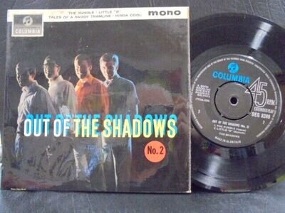 THE SHADOWS E.P " OUT OF THE SHADOWS No 2 " UK COLUMBIA EX+ COND.IN Or.PIC SL.