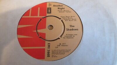 The Shadows Another Night/Cricket Bat Boogie 7" 1977 **MINT**