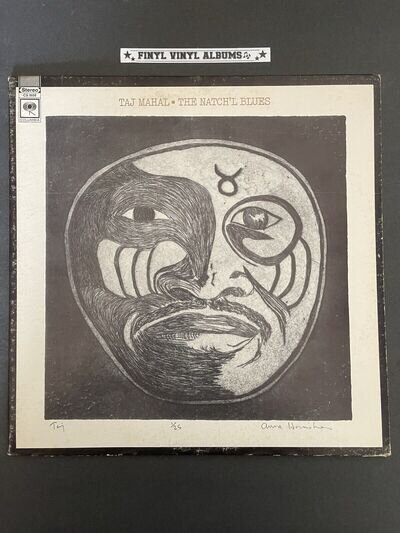 TAJ MAHAL-THE NATCH’L BLUES-1968 VINYL LP-PITMAN PRESS-SEE DEMO