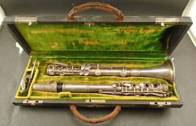 ⭐ Charles F Triebert Master Model De Luxe 29 Silverplated Clarinet Paris France