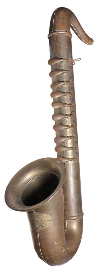 Antique Vintage Hohner Sax Child's Kid's Small Saxophone Brass Germany Old