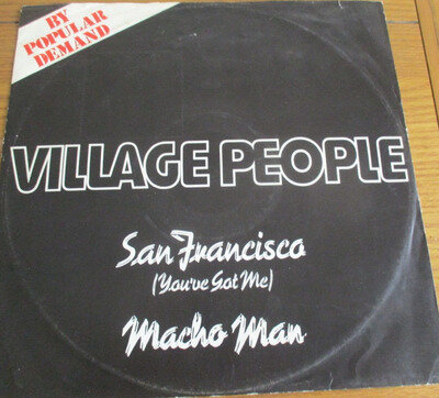 Village People vinyl 'San Francisco' 12" vinyl single 1977 excellent