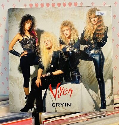 Vixen - Cryin’ - Vinyl Record 7” Single Record Rock Band