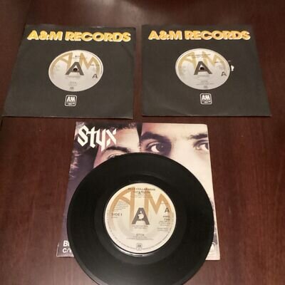 5 X Styx 7” Singles