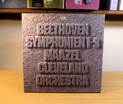 Beethoven Symphony 1-9 Lorin Maazel Cleveland Orchestra 8LP Box Set CBS 79800 NM