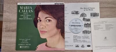 SAX 2410 ED1 Maria Callas French Operatic Arias NEAR MINT Columbia B/S 1st NM