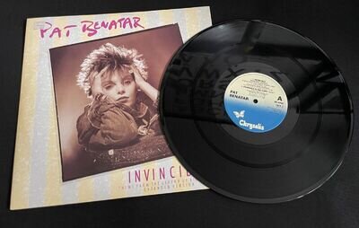 PAT BENATAR Invincible 45rpm 12" EP UK 1ST PRESS 1985 CHRYSALIS NEAR MINT!