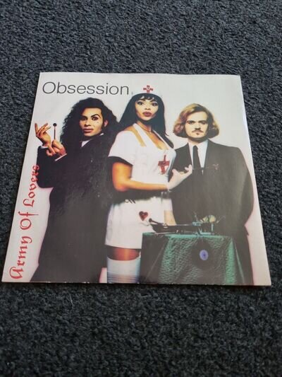 Army Of Lovers Obsession UK 7" Vinyl Record Single 1991 WOK2009 China 45 EX