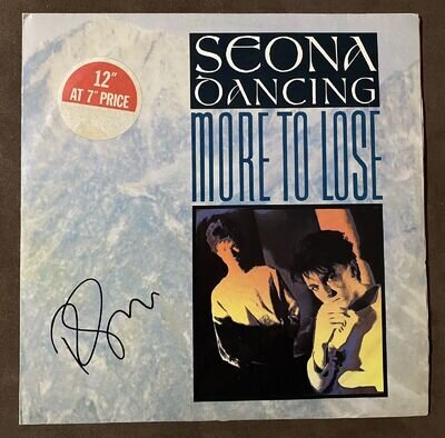 Ricky Gervais Hand signed SEONA DANCING MORE TO LOSE 12” Vinyl LP - Autographed