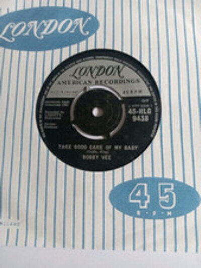 Bobby Vee - Take Good Care Of My Baby (London HLG 9438) EX Vinyl Record 7"