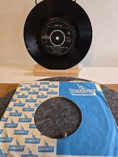 1963 BOBBY VEE 7" THE NIGHT HAS A THOUSAND EYES /TENDERLY YOURS LIBERTY FREE P&P