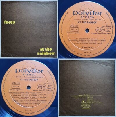 FOCUS THIJS VAN LEER AT THE RAINBOW 1974 UNIQ NON-GF CVR MEGARARE CHILEAN PRESS!