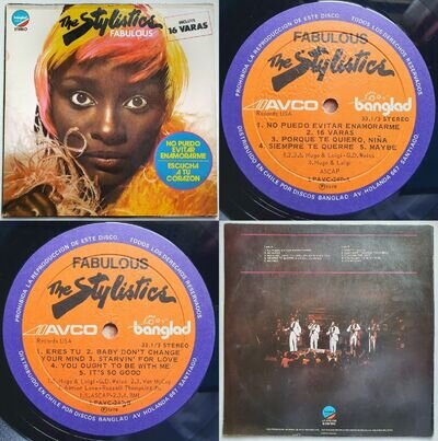 THE STYLISTICS FABULOUS 1976 UNIQ "BOX" CVR & AVCO LBLS! SPANISH TITLES CHILEAN!