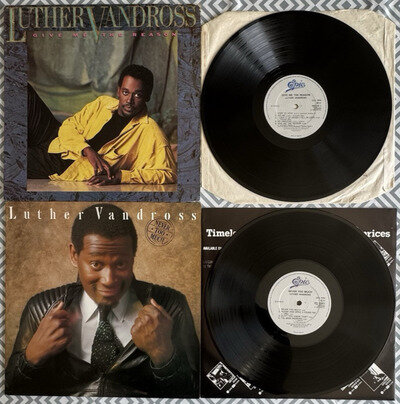 Luther Vandross – Never Too Much & Give Me The Reason, Vinyl LP 12" Record Album