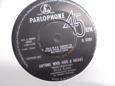 CILLA BLACK " ANYONE WHO HAD A HEART " Or. UK PARLOPHONE EX+ COND.