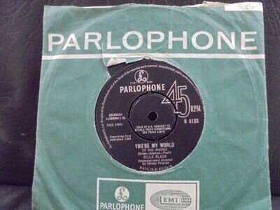 CILLA BLACK "YOU`RE MY WORLD " Or. UK PARLOPHONE EX+ COND.IN Or.SL.