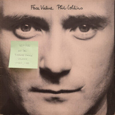 Phil Collins Face Value Vinyl Record VG+/VG V2185 1981