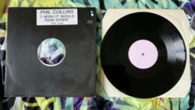 Phil Collins I Wish It Would Rain Down Promo Copy - Ex