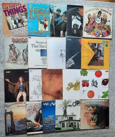 20 records various artists British Rock/Prog Camel Eric Clapton Cream Curved Air