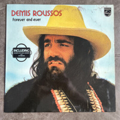 Demis Roussos Forever and Ever - 1974 12 inch LP Record Vinyl Album - VINTAGE