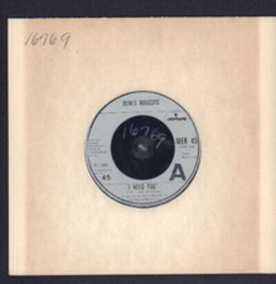 Demis Roussos(7" Vinyl)I need You-Mercury-MER 45-UK-1980-Ex/Ex