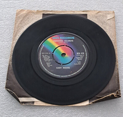 GARY MOORE - PARISIENNE WALKWAYS 7" VINYL SINGLERECORD (1978) MCA 419