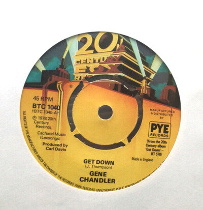 Gene chandler - get down , excellent condition 7” vinyl , funk
