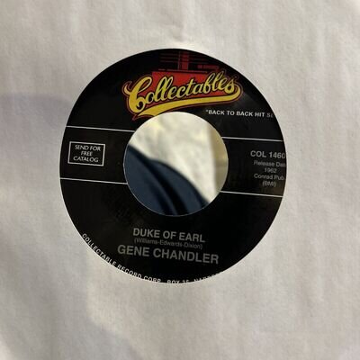 GENE CHANDLER - Duke of Earl / Rainbow 7” Single Vinyl Record COL1460 Vg+