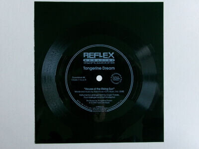 TANGERINE DREAM HOUSE OF RISING SUN SOUNDSHEET #8 1 SIDED SHAPED FLEXI DISC 6"