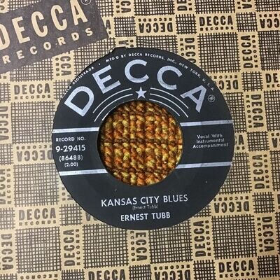 45 RPM Ernest Tubb DECCA 29415 Kansas City Blues VG
