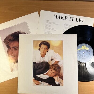 WHAM Make It Big LP Original Press with INNER LYRIC POST SLEEVES NM!