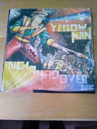 RARE: Yellow Man – Them A Mad Over Me '83 Jamaican mislabel -crackles throughout