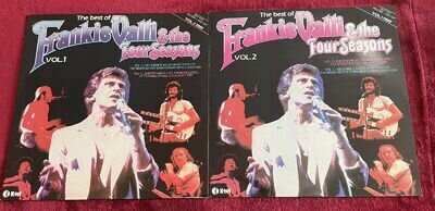 The Best Of Frankie Valli & Four Seasons Vinyl Record LP Vol 1 & 2 VG
