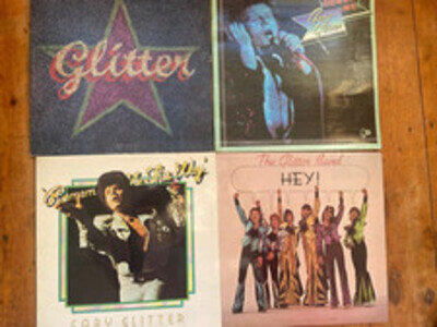 4x LPs Gary Glitter Band Remember Me This Way, Self-titled, Touch Me & Hey Vinyl