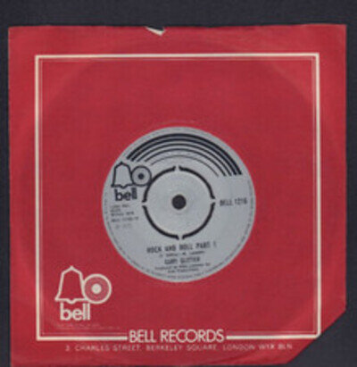 Gary Glitter(7" Vinyl)Rock And Roll Part 1-Bell Records-BELL 1216-UK-19-VG+/VG+
