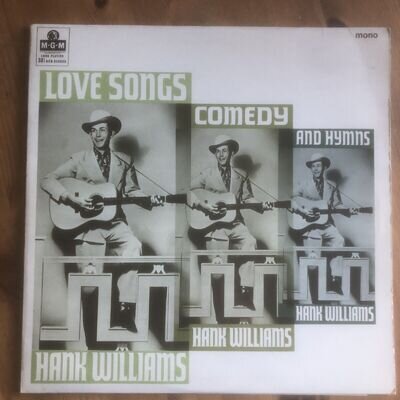 Hank Williams Love Songs Comedy Superb Original MONO LP 1967 MGMC 8040 Excellent