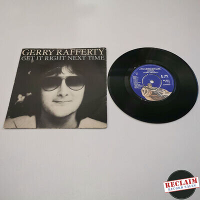 gerry rafferty get it right next time 7" vinyl record very good condition